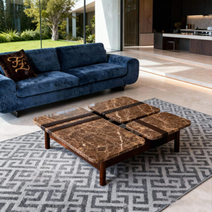 FD-CJ07 Luxury Modular Square Marble Coffee Table