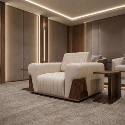 VIS-HT01 Light Luxury Leather Electric Multi-functional Home Theater Straight Line Set
