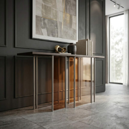 FD-XG01 Modern Unique Glass Console Table